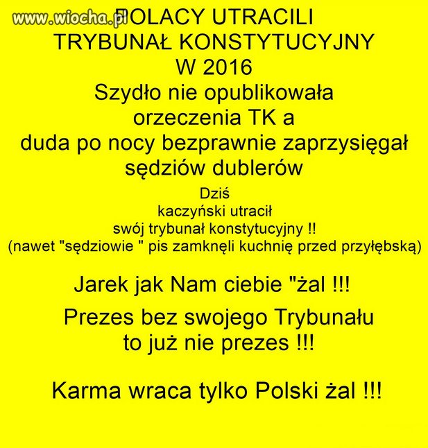 Kaczyńskiemu z dnia na dzień, wszystko się pier*do