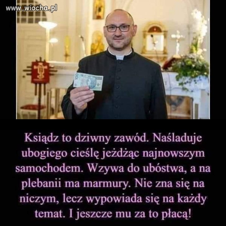 Najbardziej opłacalny obecnie ZAWÓD w Polsce to ksiądz