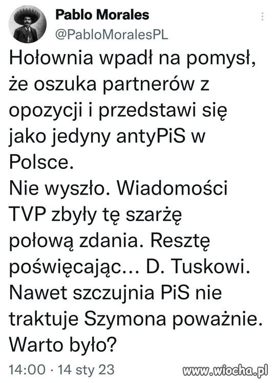 Hołownia jak Kukiz, jeszcze kiedyś się przyda Kaczyńskiemu...