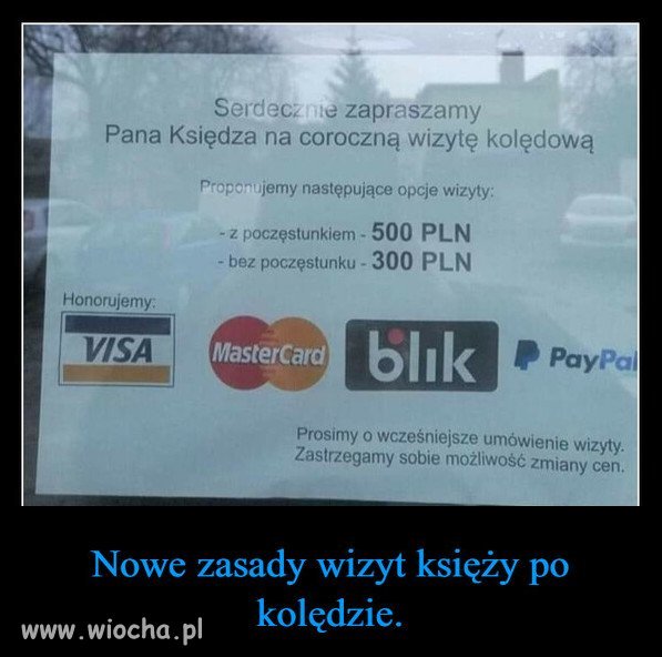 Cennik jest jasny, jak nie chce płacić to niech się nie wprasza.