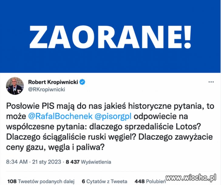 Na czasie. Co wy na to pisony?