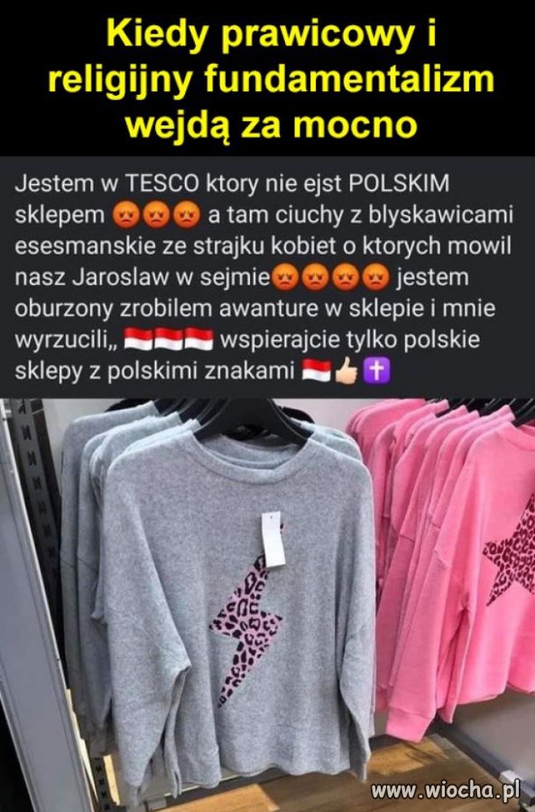 Pisowski idiota na zakupach