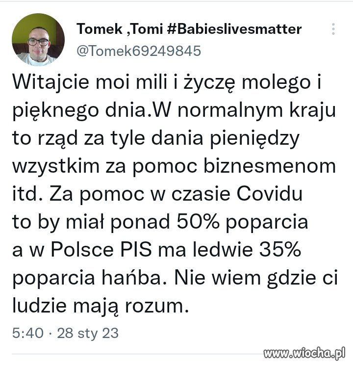 Tomasz chodzi na wybory