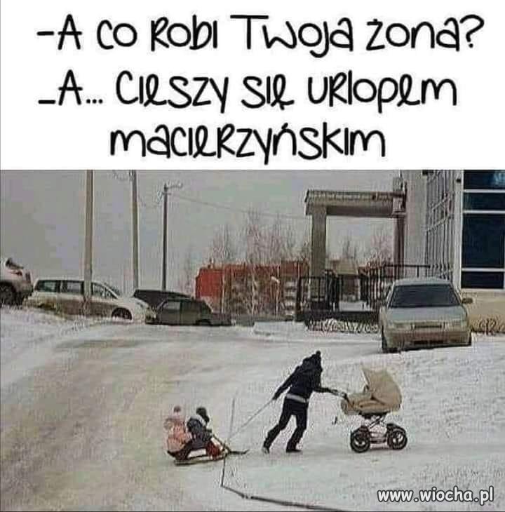 ...siedzi w domu