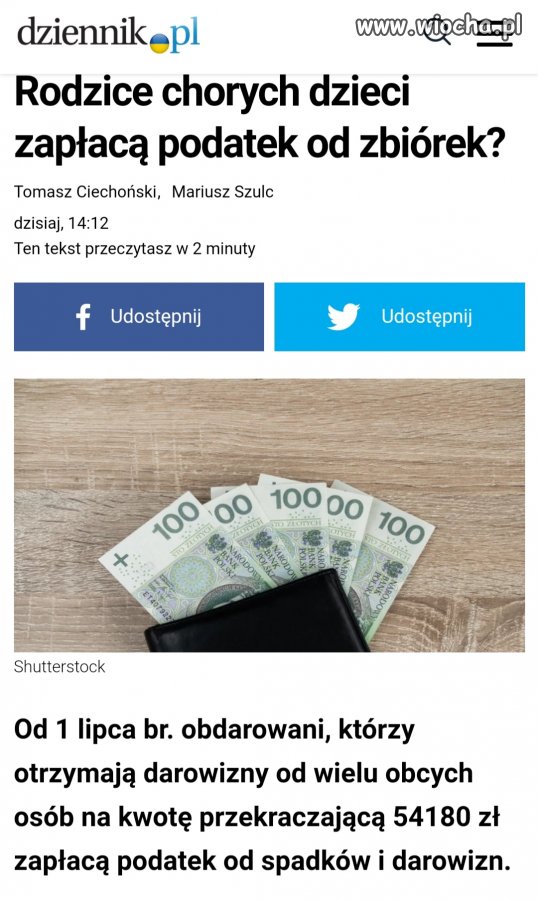 Podatek od zbiórek 