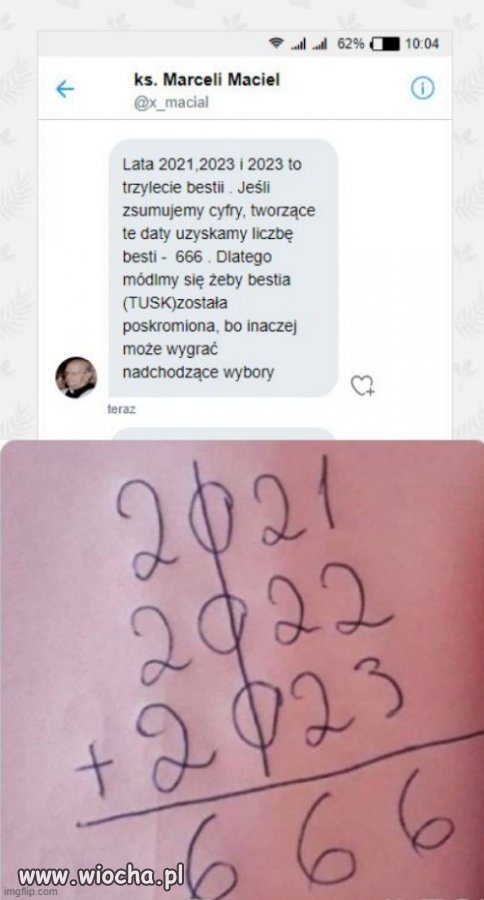 No, przecież matematyka nie kłamie