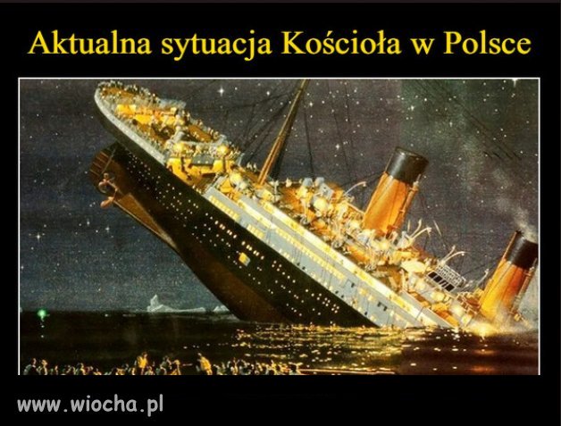 Ciekawe co najpierw utonie, PiS czy sekta kościoła 