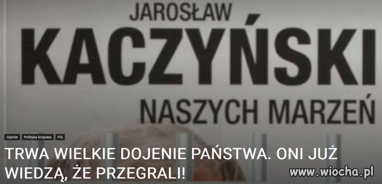 Jarosław Kaczyński przegrał, to smutny final oszusta!