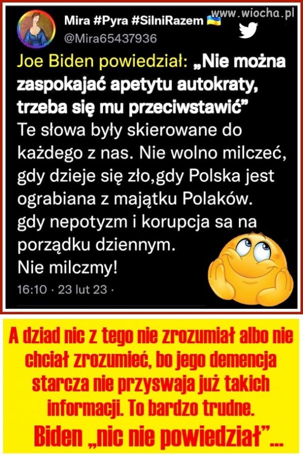 Mądre słowa Prezydenta USA J Bidena