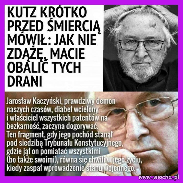 Zostawił nam poniższy testament, który dziś 