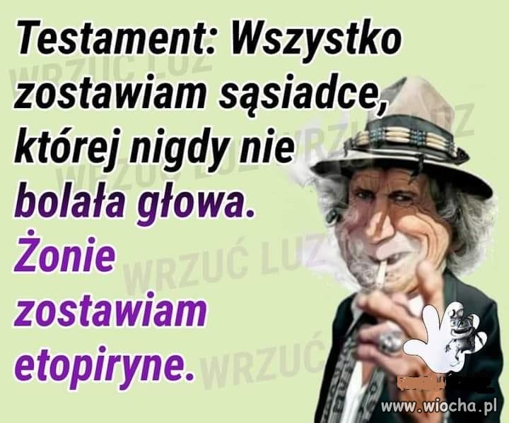 żonie to niech sąsiad