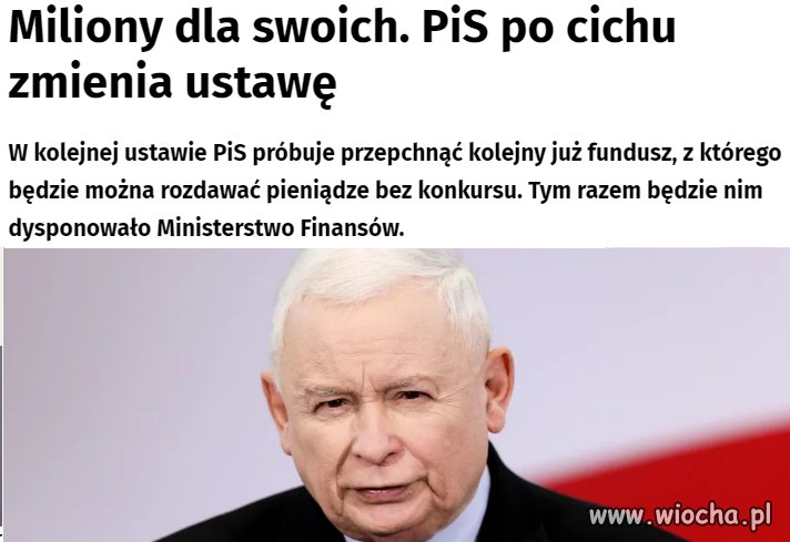 Kolejny lipny fundusz na wille dla swoich