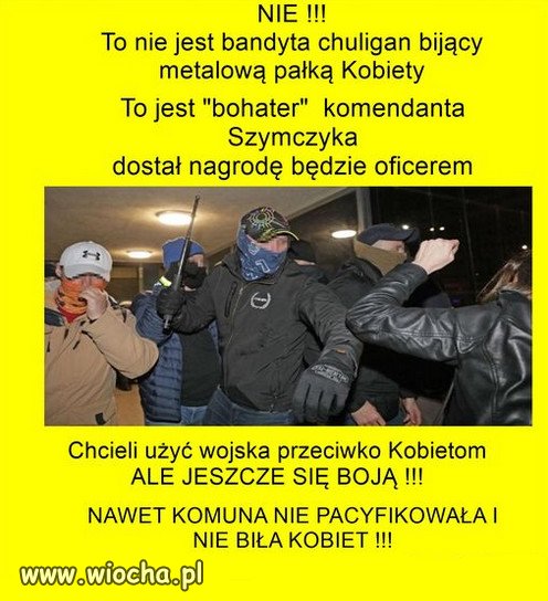 "Bohater" PiSmilicji komendanta Szymczyka...