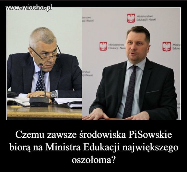 Minister Czarnek intelektualnie dopasowany do elektoratu!