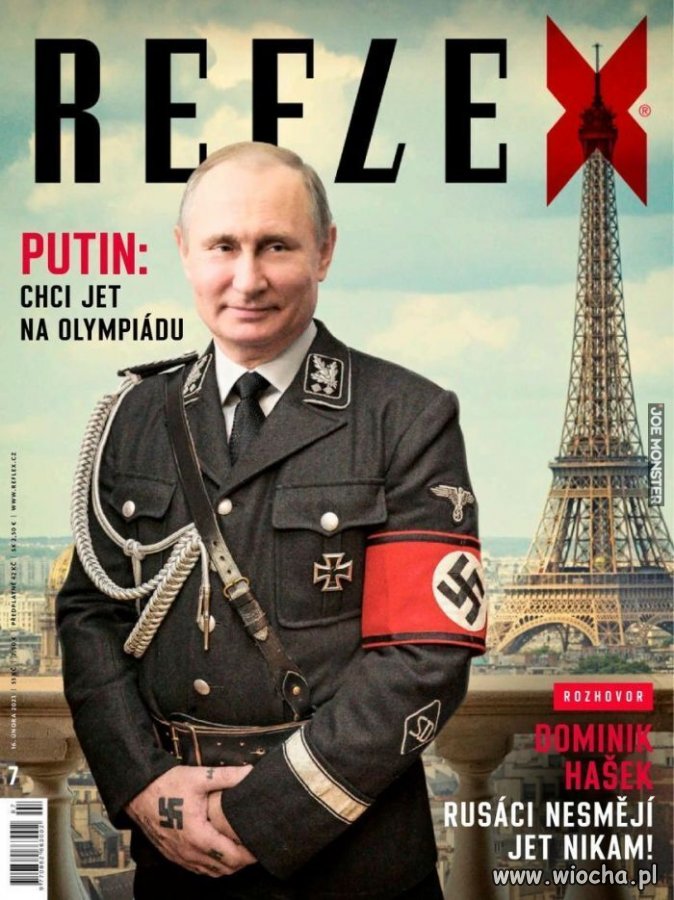 Czeski magazyn Reflex zaprezentował swoją nową okładkę przedstawiającą prezydenta Rosji