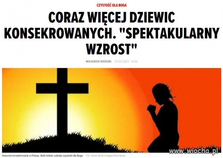 Polskie kobiety coraz bardziej cnotliwe...