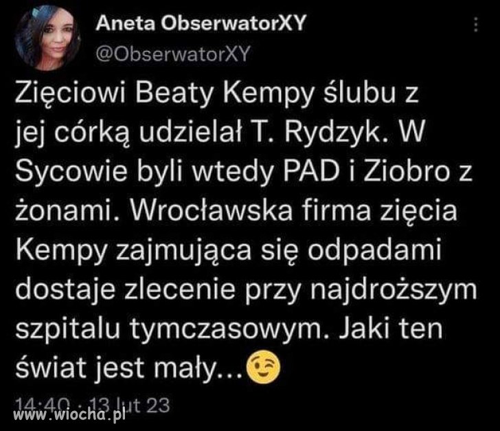 Jaki ten pissowski świat jest mały