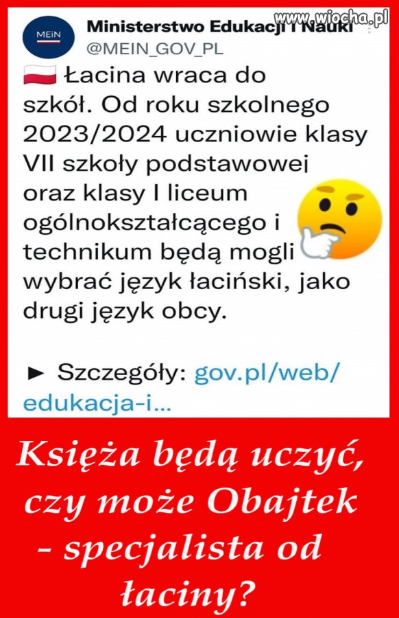 Podobno księża będą uczyć, a może Obajtek powinien - 