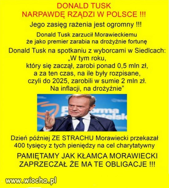 Jednak Tusk, już zaczyna rządzić PiSem...