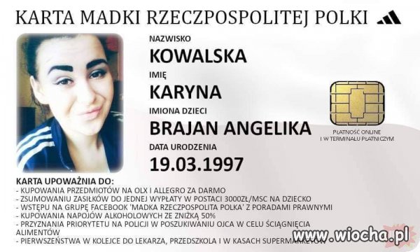 Karta madki pisolki.