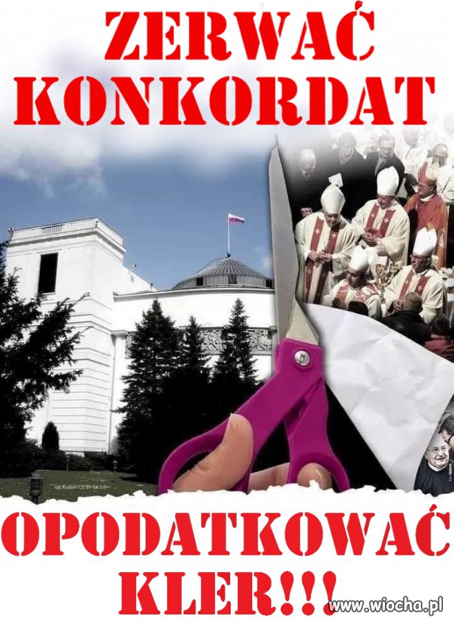 Zerwać konkordat. Opodatkować kler.