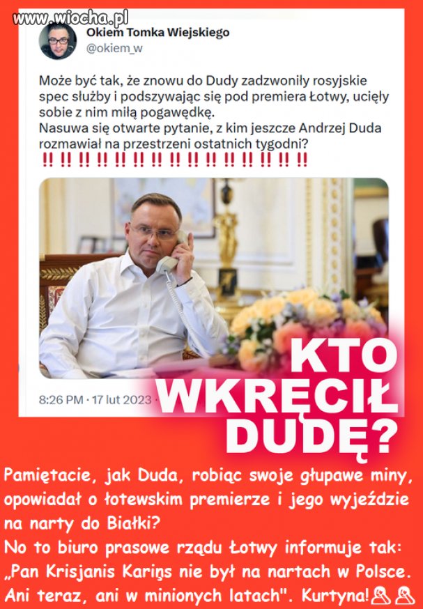 Andrzej Duda - ponoć prezydent Polski