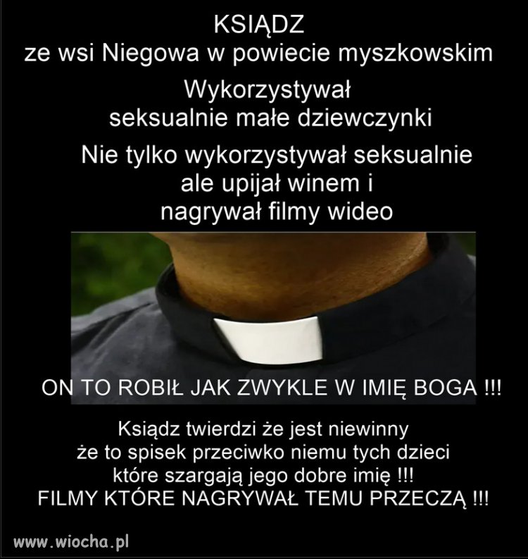 Nic nowego, dzień jak co dzień...kolejny klecha pedofil!