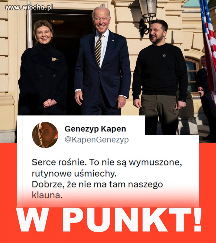 Lepiej niech siedzi w Pałacu. I tak nie rozumiałby o czym rozmawiają.