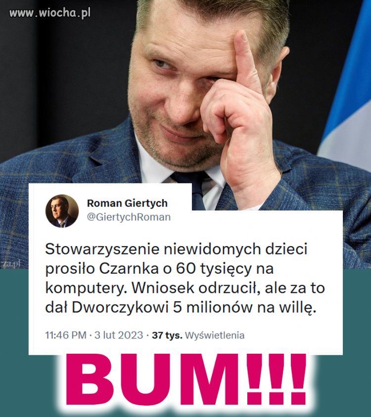 ''Zamierzamy mu podziękować,