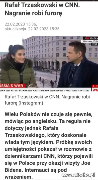 Piękna płynna angielszczyzna.