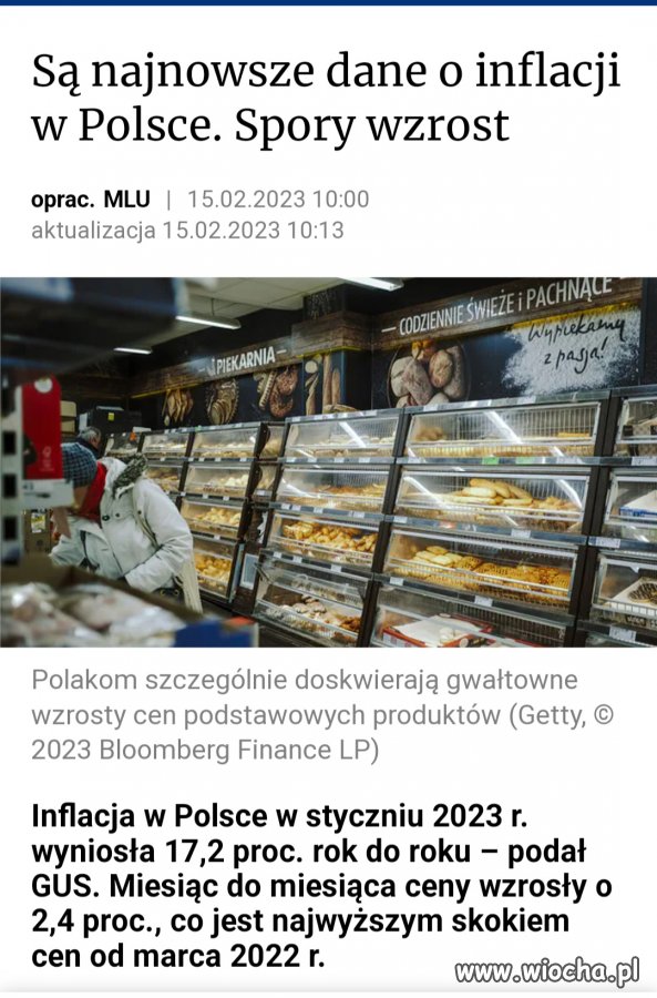 Inflacja znów w górę!!!