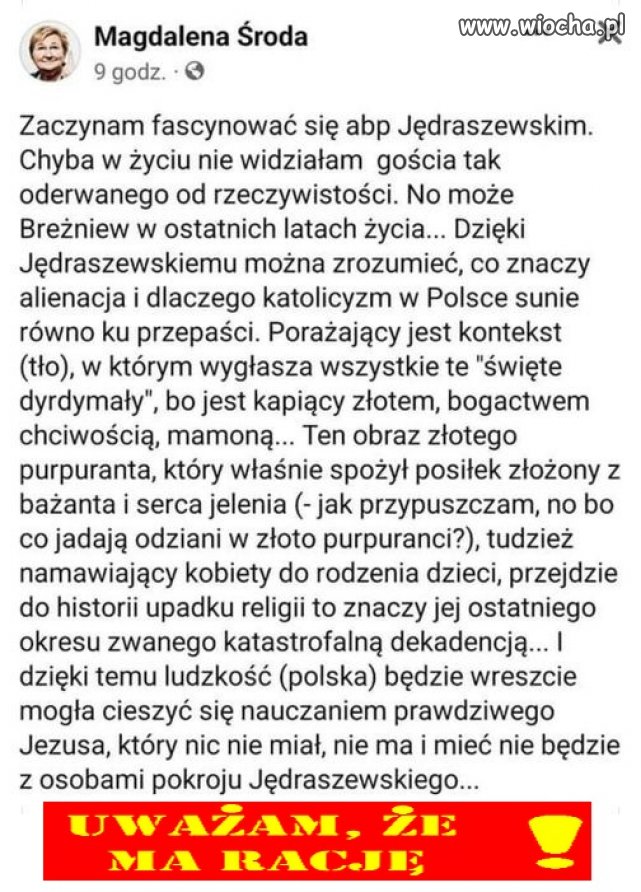 Kilka słów o Jędraszewskim