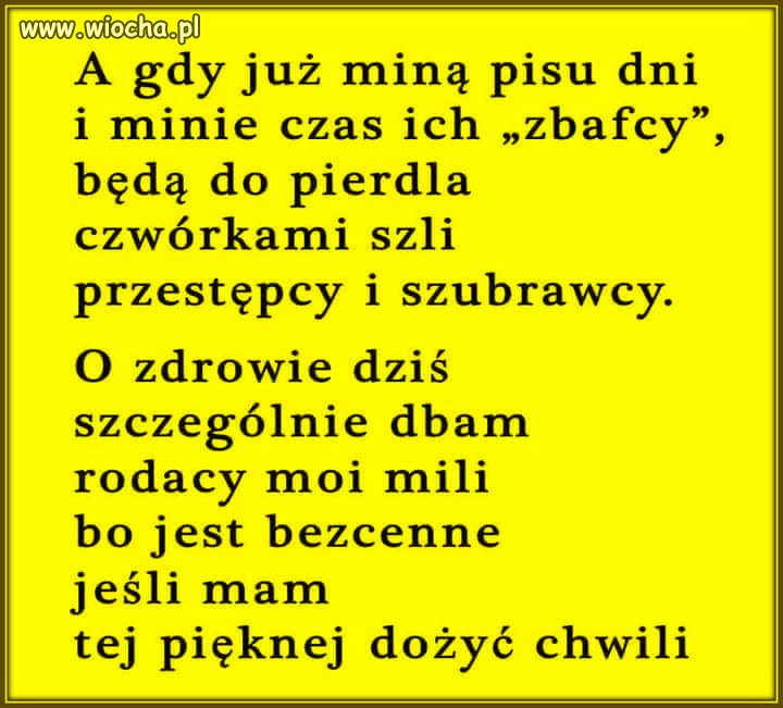 Wierszyk na dziś