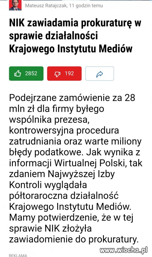 Kolejny przewał pisowskich zlodziei 