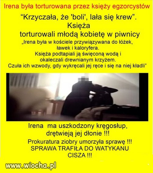 Sekta kościoła wraca do starych, metod ze średniowiecza!