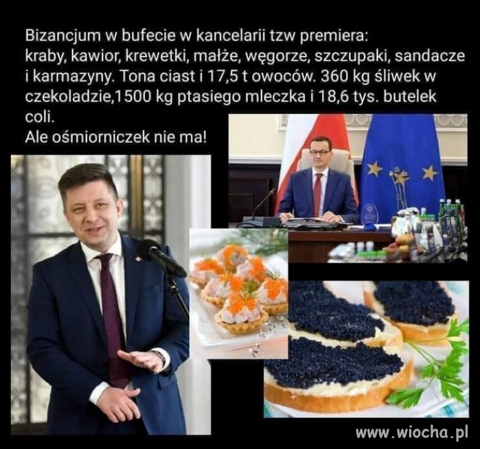 Tak żyją pisowskie nieroby i jeszcze się chwała...