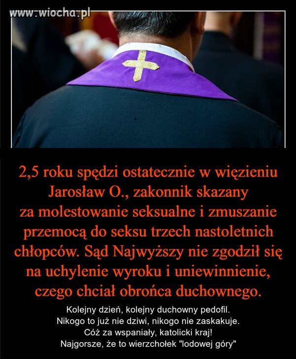 Mnie zdziwiło, że jednak pójdzie do więzienia.
