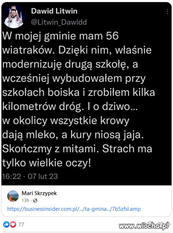 Coś dla Janusza Kowalskiego i jego propagandy...