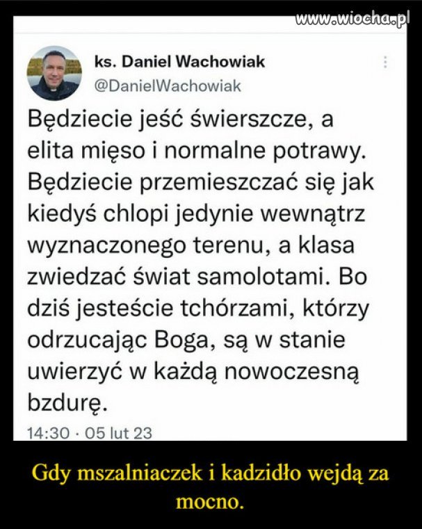 Nie ważne co klechy bredzą, owieczki i barany w to wierzą!