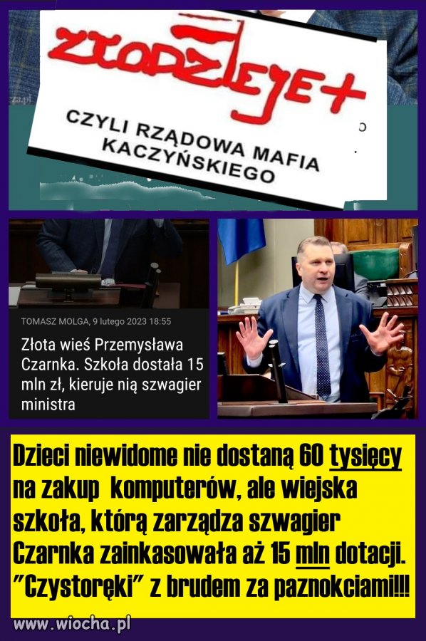 Pokazuje że niby ma czyste ręce, ale jaki gnój ma pod paznokciami!!!