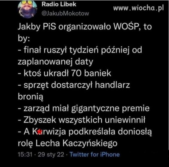 "wośp" według PiS...