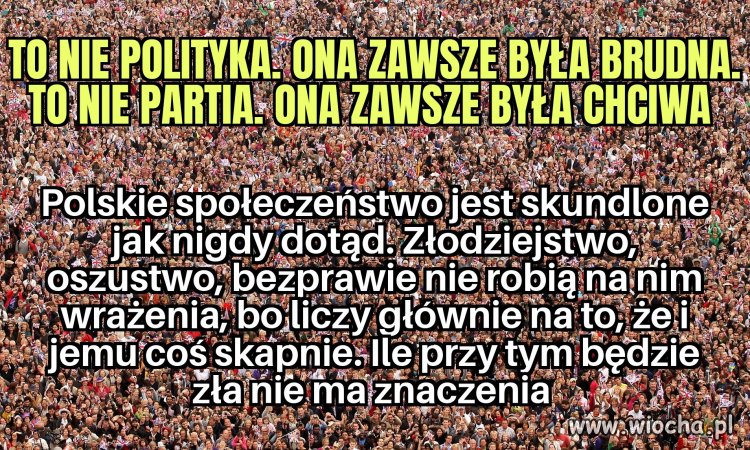 Wybaczcie, ja nie będę optymistą 