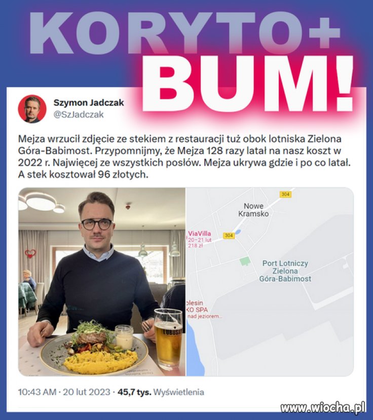 Może poszukiwał najlepszych steków?