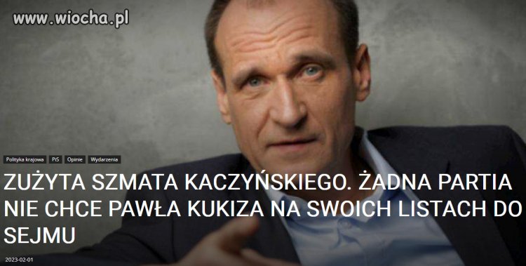 Żadna z formacji politycznych nie chce przygarnąć Kukiza.