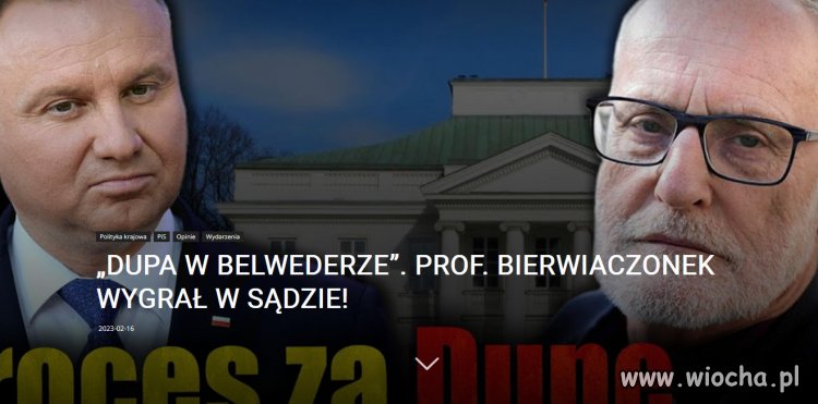 Prof. Bierwiaczonek nie znieważył prezydenta...