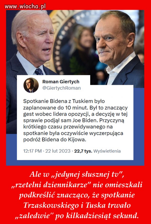 Ale wystarczyło aby bez świadków powiedzieć to, co najważniejsze.
