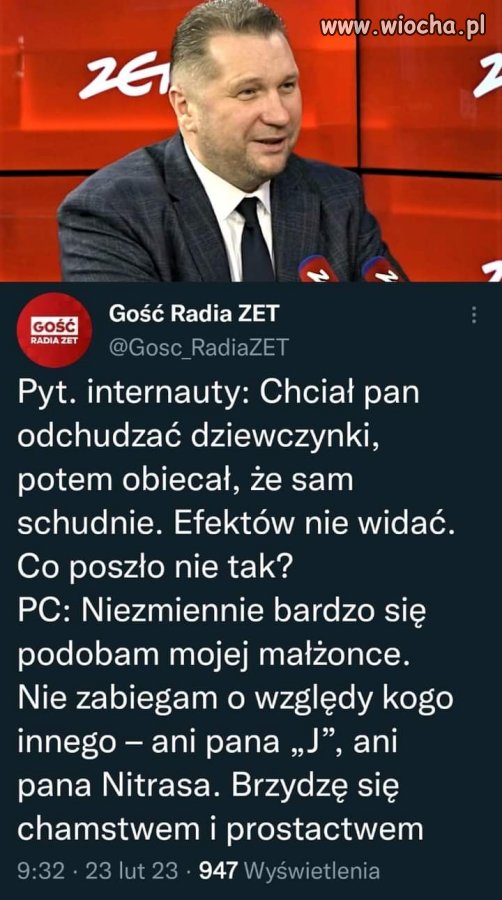 Czyli zarzucając komuś, że jest gruby nie był chamem i prostakiem?