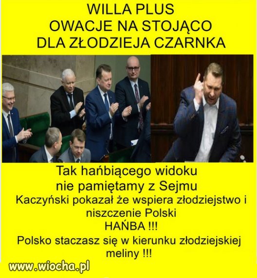 Za rzadow PiSu, zlodzijstwo stalo sie cnotliwe...