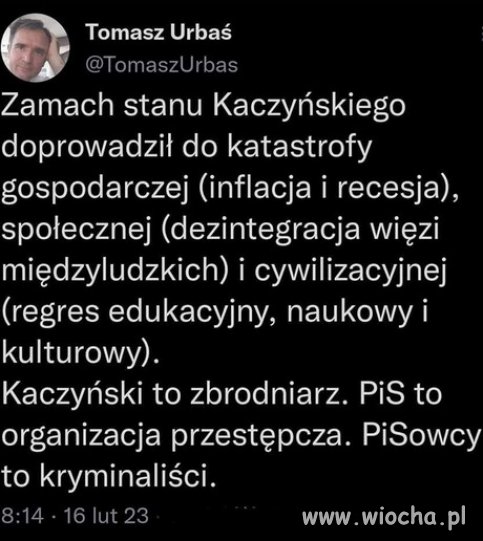 Taki rezultat 8 lat dyktatury Kaczyńskiego...