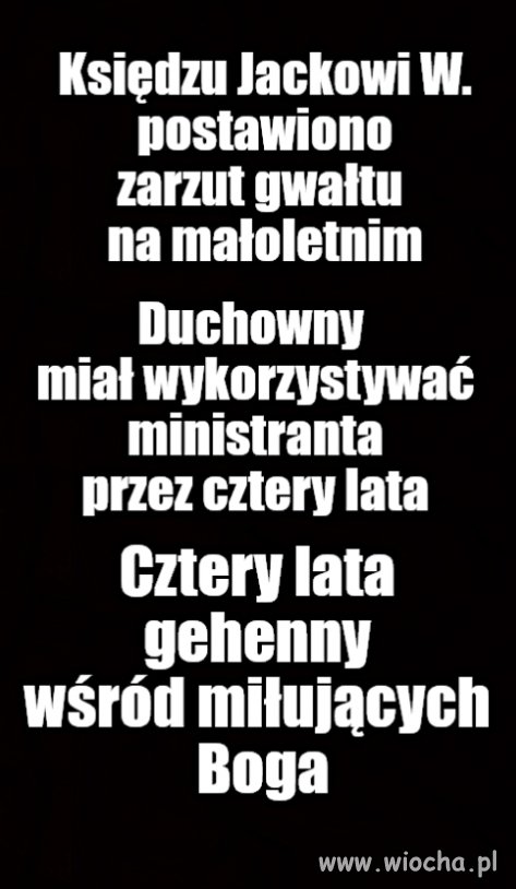 Nikt nie patrzył na drżącą patenę w ręku dziecka